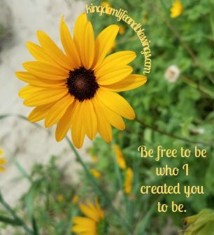Be Free to be who I created you to be